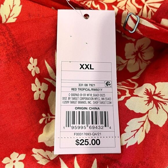 Wild Fable Red Tropical Sun Dress Sz XXL NWT - Picture 5 of 5